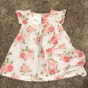 Mud pie dress and diaper cover set